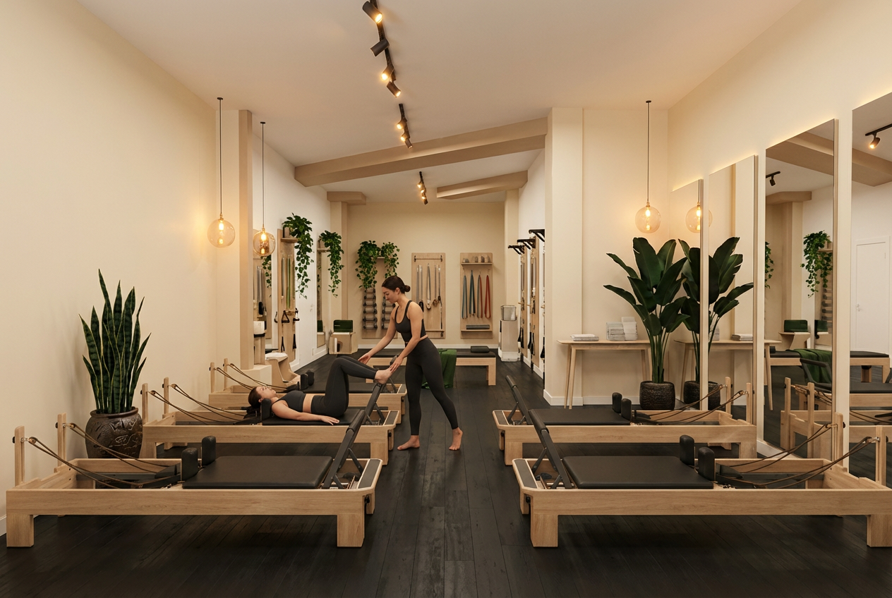 Pilates Reformer Básico con instructora